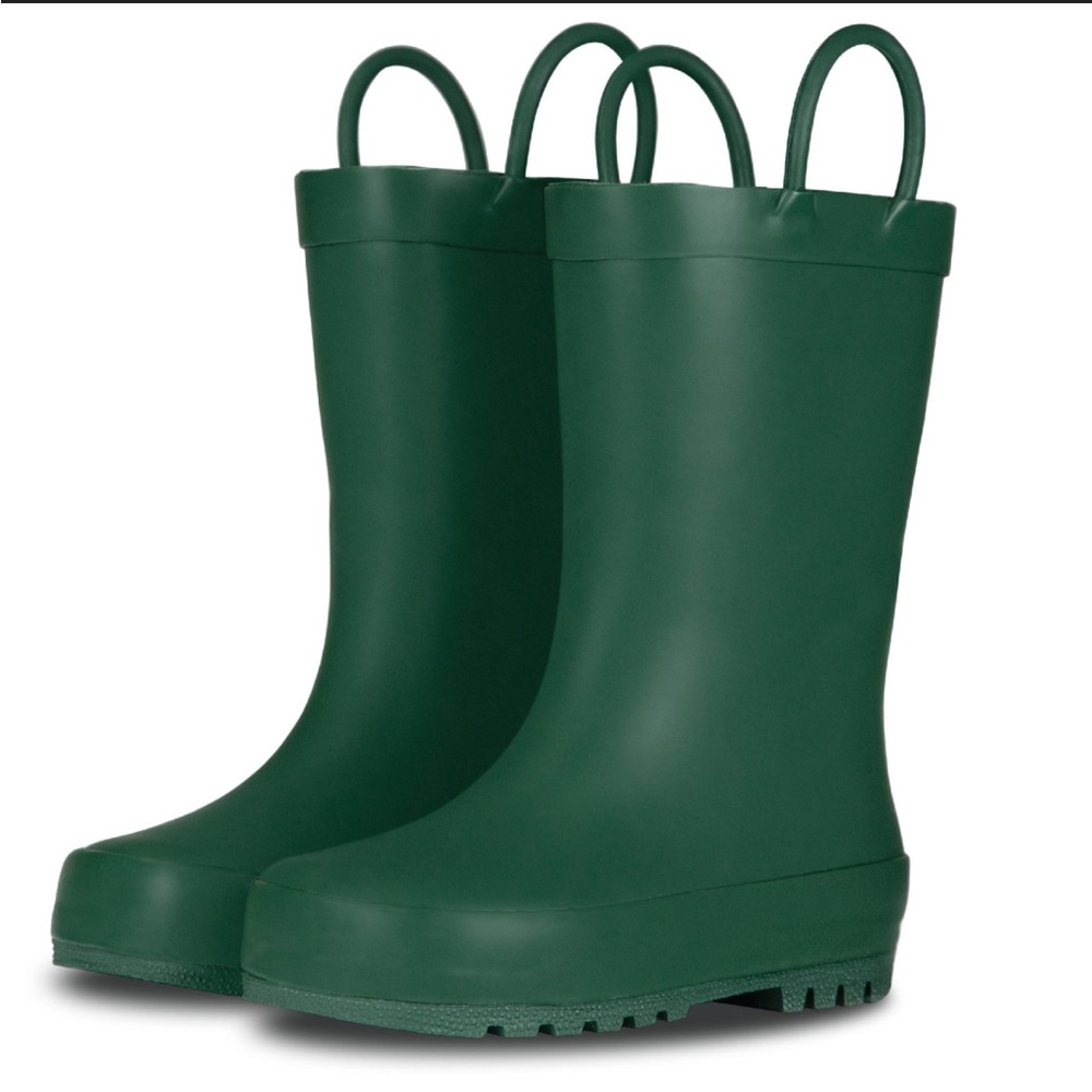 Gently used Kids Boots Green Rain Boots - LONE CONE